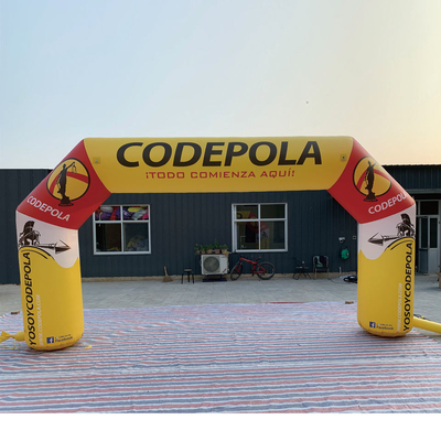 Logo di stampa su misura Arco sportivo gonfiabile esterno gigante Arco da gara Arco per competizione divertimento
