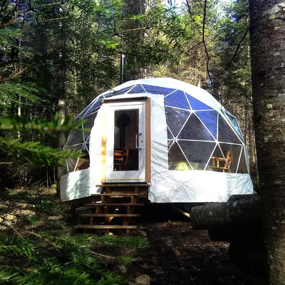 Diametro 6m Glamping Igloo Tent Round Trasparente Gigante di lusso