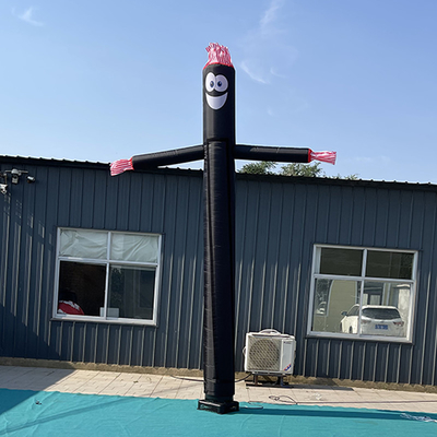 3 m Cudtomized Logo pubblicità ballerino gonfiabile a una gamba ballerino aereo con motore