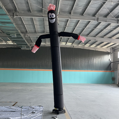 3 m Cudtomized Logo pubblicità ballerino gonfiabile a una gamba ballerino aereo con motore