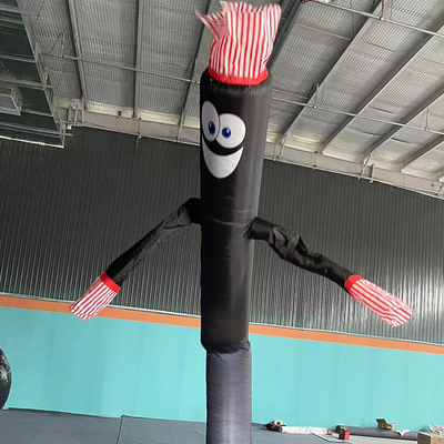 3 m Cudtomized Logo pubblicità ballerino gonfiabile a una gamba ballerino aereo con motore