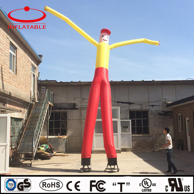 Pubblicità Ballerina gonfiabile Ballerina d'aria Ballerina del cielo con logo stampato Porta dell'arco di gara