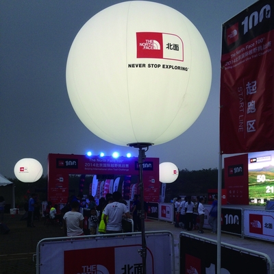 Pallone gonfiabile grande di elio per la pubblicità con logo stampa Sky Fly Ballone gonfiabile sfera di mosca