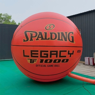 Pvc impermeabile gonfiabile 2 m basket pubblicità con soffiatore gonfiabile galleggiante pallone pubblicitario