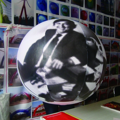 Balone a elio gigante che cambia colore, pallone gonfiabile illuminante per la pubblicità
