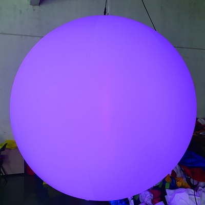Balone a elio gigante che cambia colore, pallone gonfiabile illuminante per la pubblicità