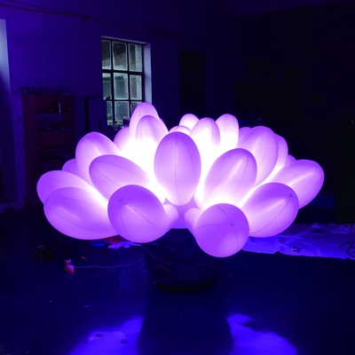 Illuminazione attraente pianeti gonfiabili / PVC gonfiabile LED appesi palloncini di stampa completa per la decorazione