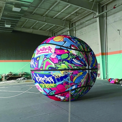 gigante di 3 m grandezza cielo arancione ballerina luce cupola globi aerost tico pubblicità gonfiabile palloncini gonfiabili uomo vendita in buon materiale