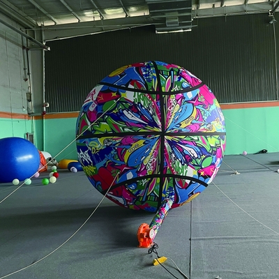 gigante di 3 m grandezza cielo arancione ballerina luce cupola globi aerost tico pubblicità gonfiabile palloncini gonfiabili uomo vendita in buon materiale