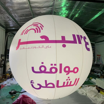 Modello personalizzato Big Moon Balloon Inflatabile Led Globe Feste Eventi Decorazione all'aperto Big Helium Balloons