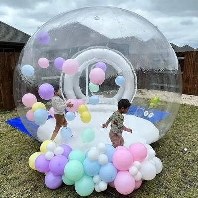 Fun House Chiara Inflatabile Cristallo Igloo Cupola Tenda Bollina trasparente Bambini Bollini Inflatabili Casa per la festa