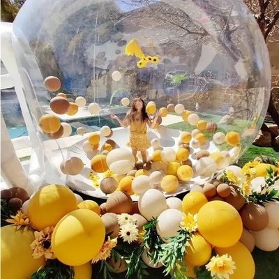 Fun House Chiara Inflatabile Cristallo Igloo Cupola Tenda Bollina trasparente Bambini Bollini Inflatabili Casa per la festa