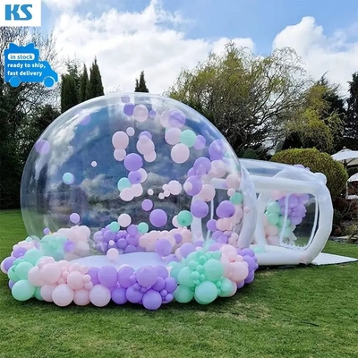Tenda a bolle gonfiabile Tenda a cupola igloo trasparente PVC Globe Chiara Casa a bolle gonfiabile per festa di nozze all'aperto