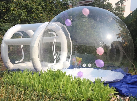 Tenda a bolle gonfiabile Tenda a cupola igloo trasparente PVC Globe Chiara Casa a bolle gonfiabile per festa di nozze all'aperto