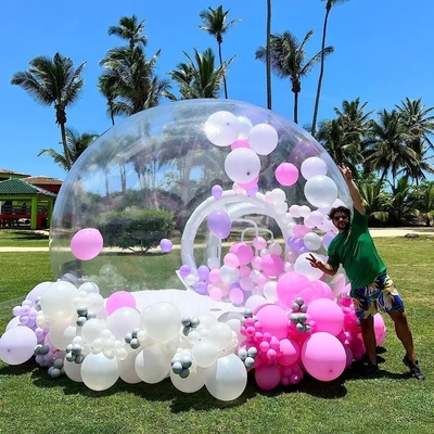 Tenda a bolle gonfiabile Tenda a cupola igloo trasparente PVC Globe Chiara Casa a bolle gonfiabile per festa di nozze all'aperto