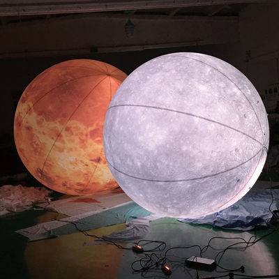 Logo personalizzato Pallone gonfiabile gigante Volante Led Light Elio Pallone bandiera gonfiabile
