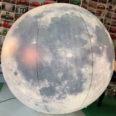 Logo personalizzato Pallone gonfiabile gigante Volante Led Light Elio Pallone bandiera gonfiabile