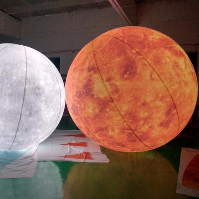 Logo personalizzato grande pubblicità modello gonfiabile luce a led pallone lunare gonfiabile per la decorazione