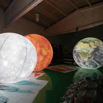 Festa all'aperto Decorativa luce a LED Elio gigante PVC Pallone gonfiabile con stampa del logo