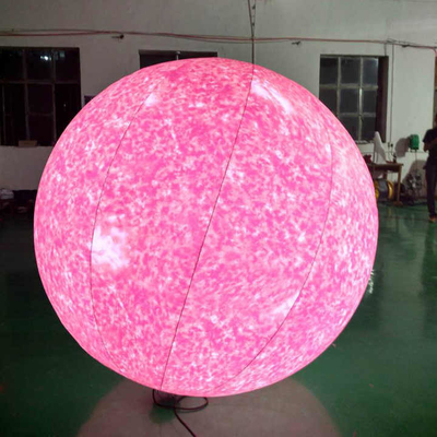 Festa all'aperto Decorativa luce a LED Elio gigante PVC Pallone gonfiabile con stampa del logo