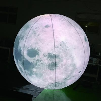 Lampeggiante gonfiabile Elio impermeabile LED luce luna pianeta palloncino con bastoncini per le decorazioni di festa di Natale evento