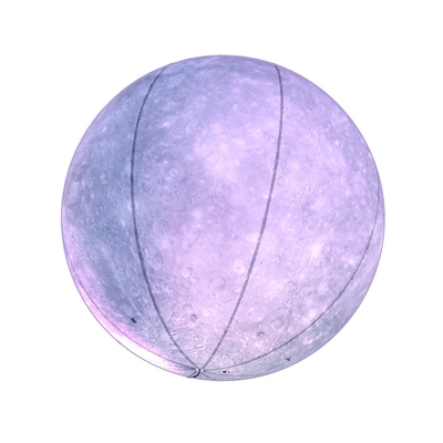 Giant pubblicità modello di luna gonfiabile con luce a led / grande palloncino gonfiabile luna per la decorazione