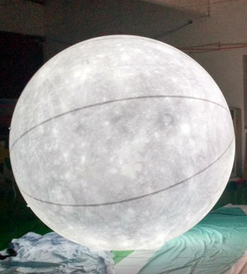 Giant pubblicità modello di luna gonfiabile con luce a led / grande palloncino gonfiabile luna per la decorazione