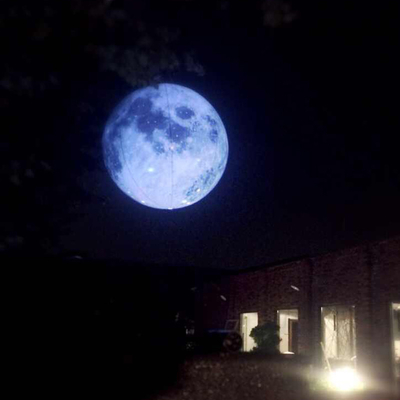 Giant pubblicità modello di luna gonfiabile con luce a led / grande palloncino gonfiabile luna per la decorazione