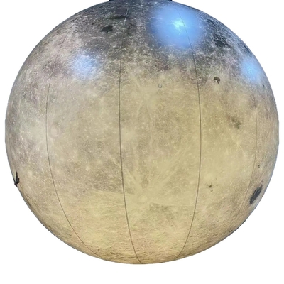 Grande palloncino lunare gonfiabile Modello gigante Decorazione pubblicitaria Modello lunare gonfiabile con luce led variabile