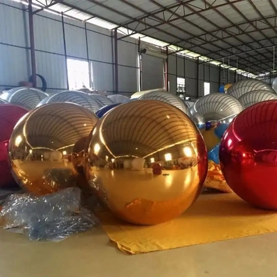 Decorazione per la casa 100cm Laser Silver PVC Ball Hanging Material Chiara Natale Disco Ball Mirror