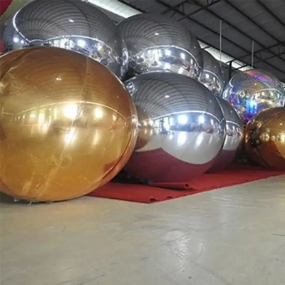 Decorazione per la casa 100cm Laser Silver PVC Ball Hanging Material Chiara Natale Disco Ball Mirror