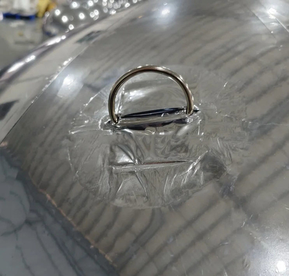 Grandi sfere di cammelone luccicante specchio pallone argento PVC palla di Natale gonfiabile per decorazioni di festival