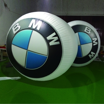 Vendita calda Pvc gigante gonfiabile pallone di elio Pvc bianco con logo e luce a led
