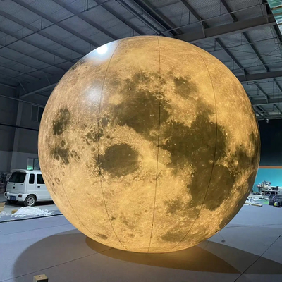 Decorazione popolare pubblicità luna gonfiabile grande led pianeti gonfiabili appesi