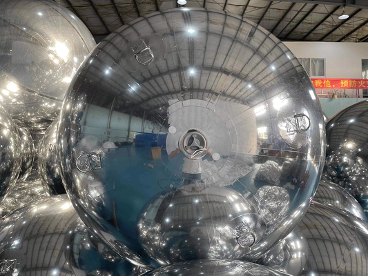 Elemento di visualizzazione abbagliante Pallone riflettente gonfiabile PVC sfera specchio per le celebrazioni