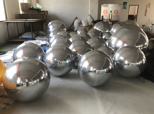 Commerciale Decorativo PVC sfera gonfiabile Festival di consegna sfera di specchio gonfiabile sfera gonfiabile grande lucido
