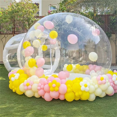 Fun House Chiara Inflatabile Cristallo Igloo Cupola Tenda Bollina trasparente Bambini Bollini Inflatabili Casa per la festa