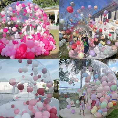 Fun House Chiara Inflatabile Cristallo Igloo Cupola Tenda Bollina trasparente Bambini Bollini Inflatabili Casa per la festa
