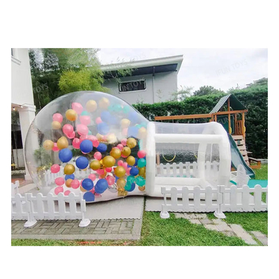 Fun House Chiara Inflatabile Cristallo Igloo Cupola Tenda Bollina trasparente Bambini Bollini Inflatabili Casa per la festa