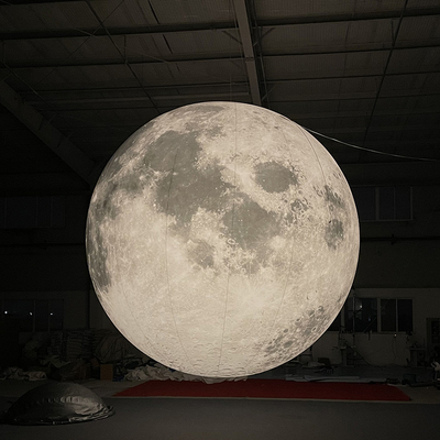 2 m Giant LED Illuminazione Pallone lunare Pallone gonfiabile Pianeta Sistema solare Pallone per decorazioni