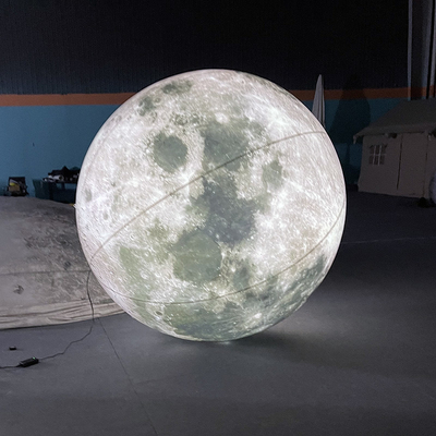 2 m Giant LED Illuminazione Pallone lunare Pallone gonfiabile Pianeta Sistema solare Pallone per decorazioni