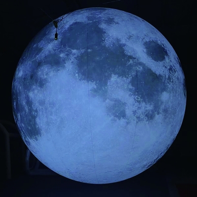 Balone lunare gonfiabile gigante planetario pubblicitario con LED