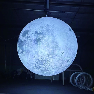 Balone lunare gonfiabile gigante planetario pubblicitario con LED