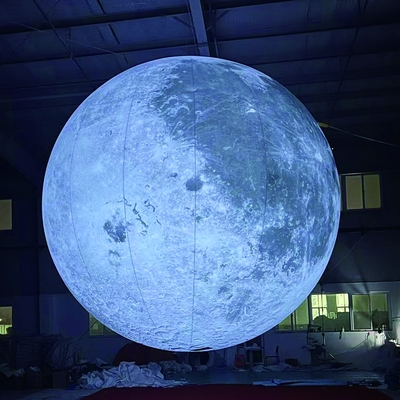 Balone lunare gonfiabile gigante planetario pubblicitario con LED