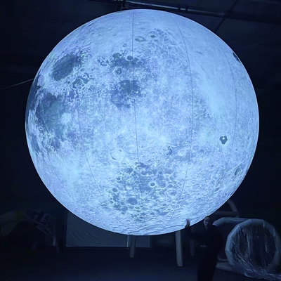 Balone lunare gonfiabile gigante planetario pubblicitario con LED