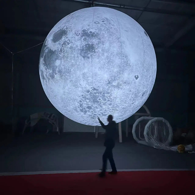 Decorazione Usato Gigante Pubblicità Modello Luna gonfiabile Con Luce Led Grande Pallone Luna gonfiabile Palloni personalizzati