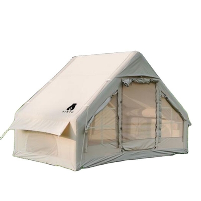 Popolare Glamping Canvas Campeggio esterno gonfiabile Customized Luxury Polyester Air Tent Famiglia per il campeggio