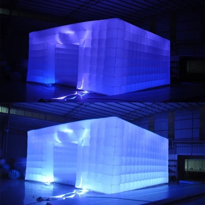Luce a LED Palloni pubblicitari gonfiabili Tenda gonfiabile a cubo d'aria Per noleggio