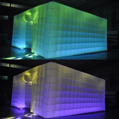 Luce a LED Palloni pubblicitari gonfiabili Tenda gonfiabile a cubo d'aria Per noleggio