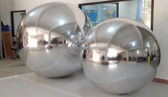 Doppio strato di PVC grande sfera specchio decorativo esterno gonfiabile
